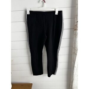 Nygard Luxe Slims Women's Black Pants With Black And White Stripe Size Large